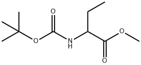 Butanoic acid, 2-[[(1,1-diMethylethoxy)carbonyl]aMino]-, Methyl ester Structure