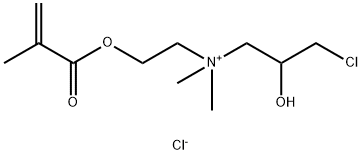 (3-chloro-2-hydroxypropyl)dimethyl[2-[(2-methyl-1-oxoallyl)oxy]ethyl]ammonium chloride Structure