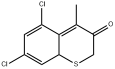 5,7-디클로로-4-메틸벤조[b]티오펜-3(2H)-온 구조식 이미지