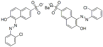 바륨5-[(2-클로로페닐)아조]-6-히드록시나프탈렌-2-술포네이트 구조식 이미지