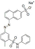 나트륨5-[[3-(아닐리노술포닐)-4-메틸페닐]아조]나프탈렌-2-술포네이트 구조식 이미지