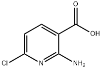 2-아미노-5-클로로피리딘-3-카르복실산 구조식 이미지