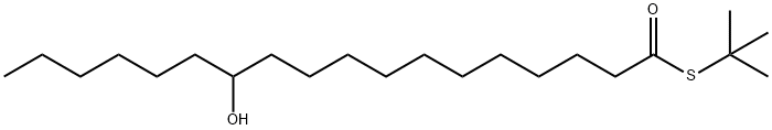 S-(tert-Butyl) 12-hydroxyoctadecanethioate Structure