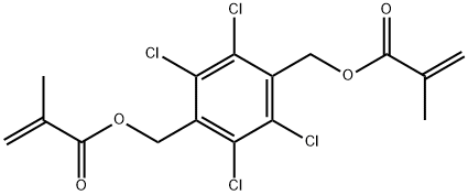 (테트라클로로-1,4-페닐렌)비스(메틸렌)비스메타크릴레이트 구조식 이미지