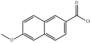 2-Methoxy-6-naphthalenecarboxylic acid chloride Structure