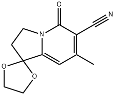 58610-64-3 7'-METHYL-5'-OXO-3',5'-DIHYDRO-2'H-SPIRO[[1,3]DIOXOLANE-2,1'-INDOLIZINE]-6'-CARBONITRILE