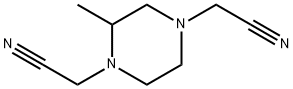 1,4-Piperazinediacetonitrile,2-methyl-(9CI) Structure