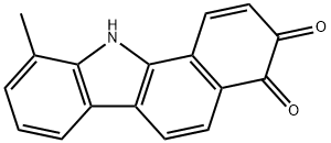 10-methyl-11H-benzo[a]carbazole-3,4-dione 구조식 이미지