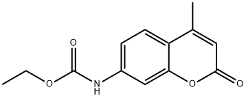 Carbamic acid, (4-methyl-2-oxo-2H-1-benzopyran-7-yl)-, ethyl ester Structure