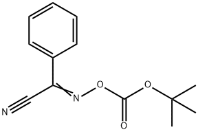 2-(tert-Butoxycarbonyloxyimino)-2-phenylacetonitrile 구조식 이미지