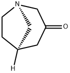 1-Azabicyclo[3.2.1]octan-3-one,(1R,5R)-(9CI) Structure