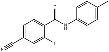 Benzamide, 4-cyano-2-fluoro-N-(4-methylphenyl)- (9CI) Structure