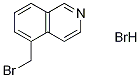 ISOQUINOLINE, 5-(BROMOMETHYL)-, HYDROBROMIDE (1:1) Structure