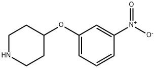 3-NITROPHENYL 4-PIPERIDINYL ETHER Structure