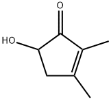 2,3-Dimethyl-5-hydroxy-2-cyclopentene-1-one Structure