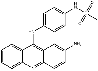 N-[4-[(2-Amino-9-acridinyl)amino]phenyl]methanesulfonamide Structure