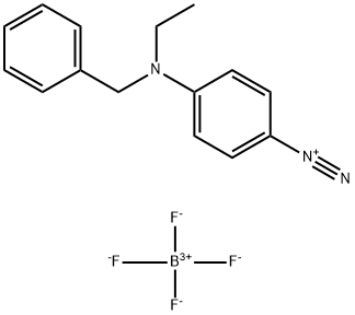 4-[benzyl(ethyl)amino]benzenediazonium tetrafluoroborate Structure