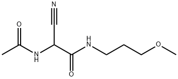 2-ACETYLAMINO-2-CYANO-N-(3-METHOXY-PROPYL)-ACETAMIDE Structure