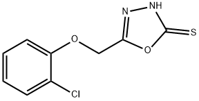 5-(2-CHLORO-PHENOXYMETHYL)-[1,3,4]OXADIAZOLE-2-THIOL Structure