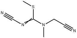 Carbamimidothioic acid, N-cyano-N-(cyanomethyl)-N-methyl-, methyl ester Structure