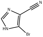 1H-Imidazole-4-carbonitrile,  5-bromo- Structure