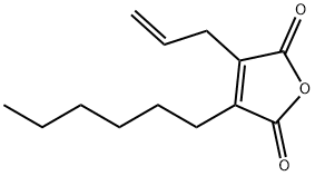 2,5-Furandione, 3-hexyl-4-(2-propenyl)- (9CI) Structure