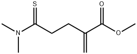 Pentanoic  acid,  5-(dimethylamino)-2-methylene-5-thioxo-,  methyl  ester Structure