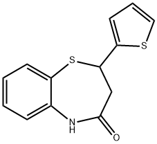 2-(2-THIENYL)-2,3-DIHYDRO-1,5-BENZOTHIAZEPIN-4(5H)-ONE 구조식 이미지