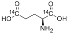 GLUTAMIC ACID, L-, [1,5-14C] Structure