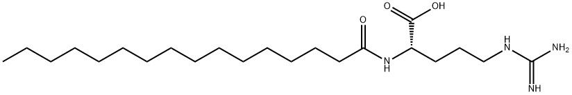 N2-(1-oxohexadecyl)-L-arginine Structure