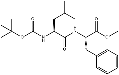 tert-butyloxycarbonyl-leucylphenylalanine methyl ester Structure