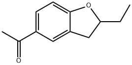 2-Ethyl-2,3-dihydro-5-acetylbenzofuran 구조식 이미지