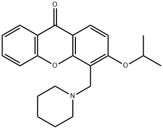 3-Isopropoxy-4-(piperidinomethyl)-9H-xanthen-9-one Structure