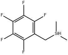 Dimethyl[(pentafluorophenyl)methyl]silane Structure