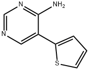 5-(2-Thienyl)-4-pyrimidinamine Structure