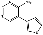 5-thiophen-3-yl-pyriMidin-4-ylaMine Structure