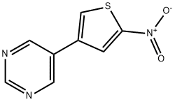 5-(5-nitro-thiophen-3-yl)-pyriMidine Structure