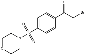 2-BROMO-1-[4-(MORPHOLIN-4-YLSULFONYL)PHENYL]ETHANONE Structure