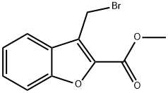 메틸3-(브로모메틸)-2-벤조푸란카르복실레이트 구조식 이미지