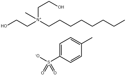 bis(2-hydroxyethyl)methyloctylammonium toluene-p-sulphonate Structure