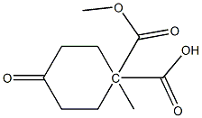 diMethyl 4-oxocyclohexane-1,1-dicarboxylate Structure