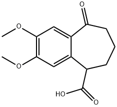 6,7,8,9-Tetrahydro-2,3-dimethoxy-9-oxo-5H-benzocycloheptene-5-carboxylic Acid 구조식 이미지