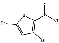 3,5-디브로모티오펜-2-카르보닐클로라이드 구조식 이미지