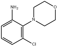 3-CHLORO-2-MORPHOLIN-4-YLANILINE 구조식 이미지