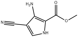 1H-Pyrrole-2-carboxylicacid,3-amino-4-cyano-,methylester(9CI) 구조식 이미지