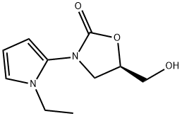 2-Oxazolidinone,3-(1-ethyl-1H-pyrrol-2-yl)-5-(hydroxymethyl)-,(5R)-(9CI) Structure