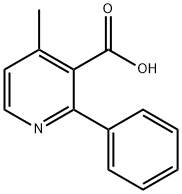 4-메틸-2-페닐피리딘-3-카르복실산 구조식 이미지