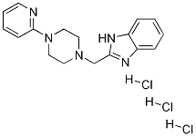 2-[[4-(2-Pyridinyl)-1-piperazinyl]Methyl]-1H-benziMidazole trihydrochloride 구조식 이미지
