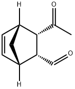 Bicyclo[2.2.1]hept-5-ene-2-carboxaldehyde, 3-acetyl-, (1S,2R,3S,4R)- (9CI) Structure