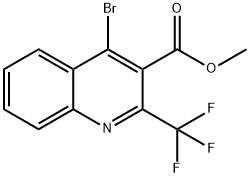 Methyl 4-bromo-2-(trifluoromethyl)quinoline-3-carboxylate Structure